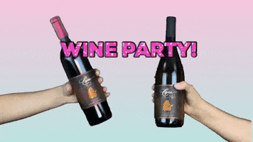 LeahVanDale cheers wine drinks salute GIF