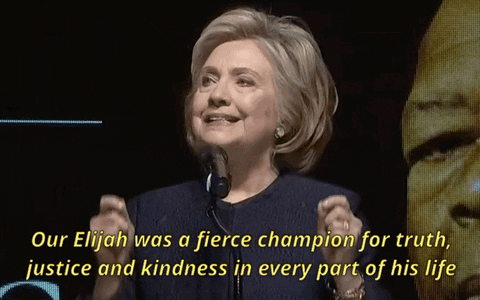 news giphyupload giphynewsuspolitics hillary clinton elijah cummings GIF