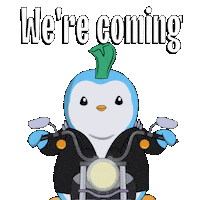Coming See Ya Sticker by Pudgy Penguins