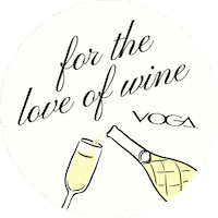 Italian Wine Cheers Sticker by Voga Italia