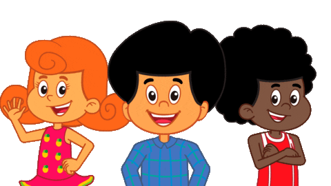 Happy Friends Sticker by 3 Palavrinhas
