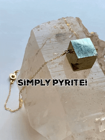 giphygifmaker jewelry minerals pyrite GIF