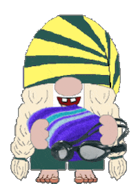 Pool Party Gnome Sticker