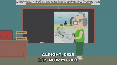 teacher evolution GIF by South Park 