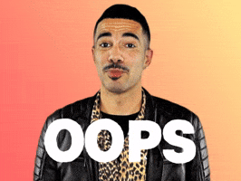 Sorry Uh Oh GIF by GIPHY IRL