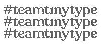 Sticker by tinytype