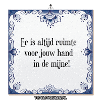 Troost Handen Sticker by Tegelspreuken.nl