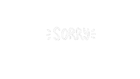 Sorry Oh No Sticker by Kelsey Camacho