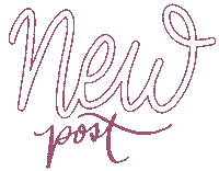Pink New Post Sticker