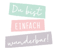 Wunderbar Sticker by Grafik Werkstatt