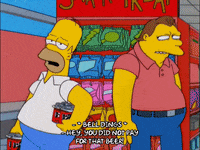 walk out homer simpson GIF