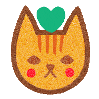 Cat Love Sticker by Naoshi