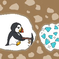 Keep Going Never Give Up Sticker by Puffins