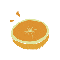 Orange Vitamin Sticker by Day and Night