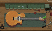 Pixel Guitar GIF by dieselraptor
