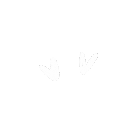 Heart White Sticker