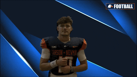 Shrug GIF by Carson-Newman Athletics