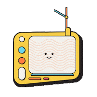 widianiely tv cartoon illustration sticker Sticker