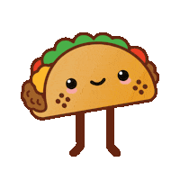 Jesswij dance dancing tacos taco Sticker