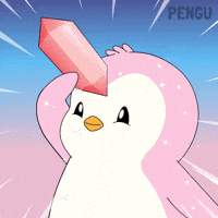 Pink Sparkling GIF by Pudgy Penguins