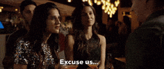 excuse us melanie chandra GIF by Surina & Mel.