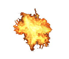 soleima fire explosion boom supernova Sticker