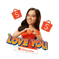 I Love You Ily Sticker by Shopee Indonesia
