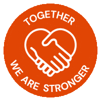 Stronger Together Sticker by Black Dog Institute