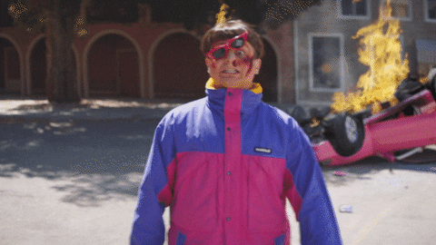 Walking Flames GIF by Oliver Tree