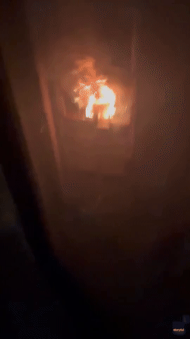 Man Escapes Argentina Apartment Fire by Climbing Down Building