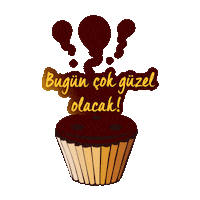 etietieti gold cake chocolate cup Sticker