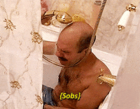 sad shower GIF