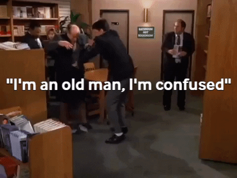 iamtagwizard giphygifmaker uncle leo confused GIF