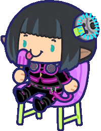 Final Fantasy 14 Eat Ice Cream Sticker by Ng Khai Hong