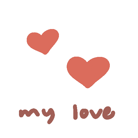 In Love Hearts Sticker