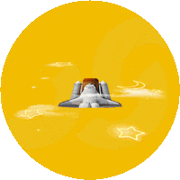 Man Rocket Sticker by Special Space