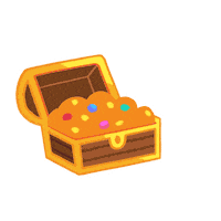 Gold Treasure Sticker by Hooray Studios