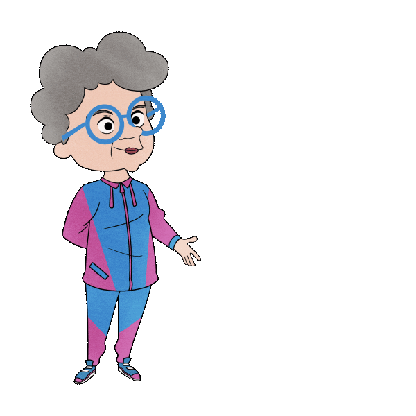Eyeroll Grandma Sticker