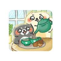 Drink Together Tea Time Sticker