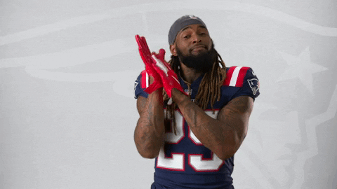 Brandon Bolden Applause GIF by New England Patriots