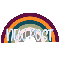 Rainbow New Post Sticker by Designs by Denae