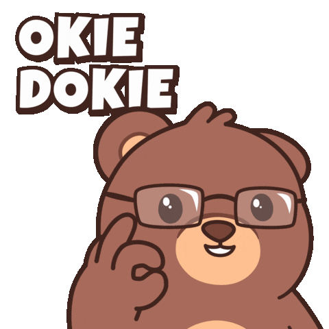 Happy Teddy Bear Sticker by BEARISH