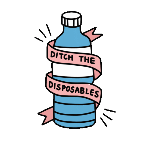 Activistickers giphyupload earth bottle sustainable Sticker