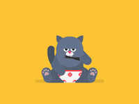 framesequence cat winter annoyed japanese GIF