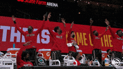 Jump Around Nba GIF by Atlanta Hawks