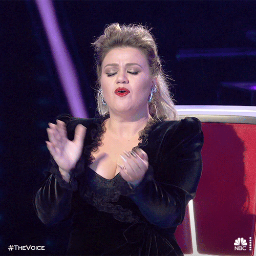 Happy Kelly Clarkson GIF by The Voice