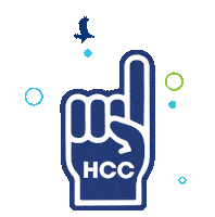 Foam Finger Hcc Sticker by Hillsborough Community College