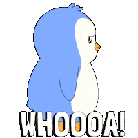 Penguin Wow Sticker by Pudgy Penguins