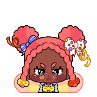 SparklesMagicalMarket angry mad orange upset Sticker