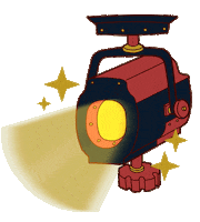 shining beam light Sticker